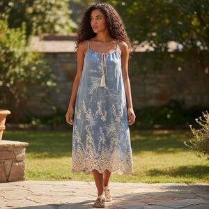 #022 - Flying Tomato Light Blue Lace Dress